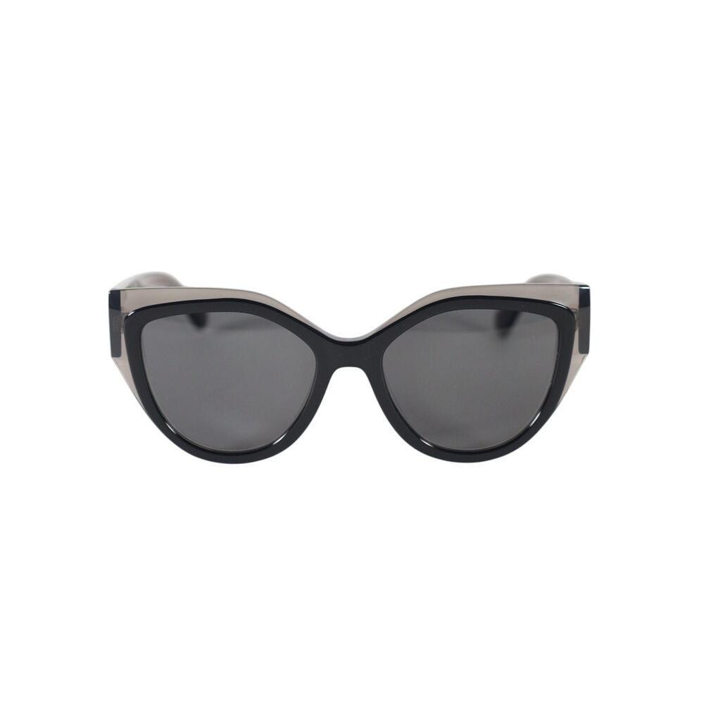 Salvatore Ferragamo Women's Cat Eye Sunglasses - Transparent Grey / Black - NWT